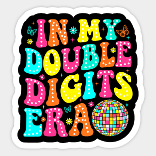 In My Double Digits Era 10th Birthday Sticker